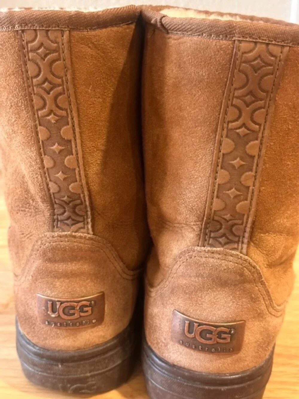 UGG 3Oth Anniversary Limited Edition Braided Boots Vintage Brown Very Rare Sz 8